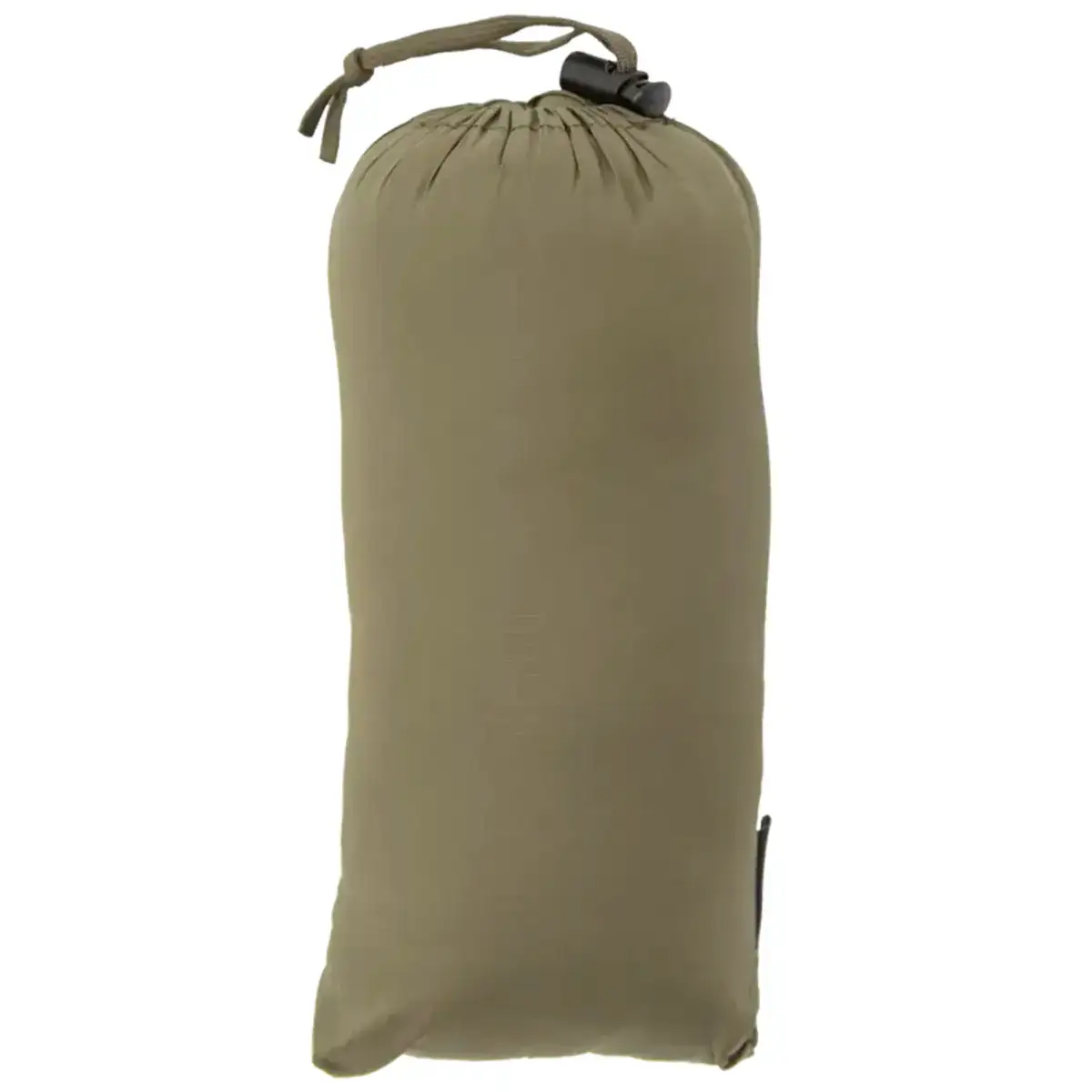 Olive green Carinthia travel pillow in drawstring storage bag, lightweight and portable for camping and outdoor use, SKU: JB1629-OG  from  John Bull Clothing 