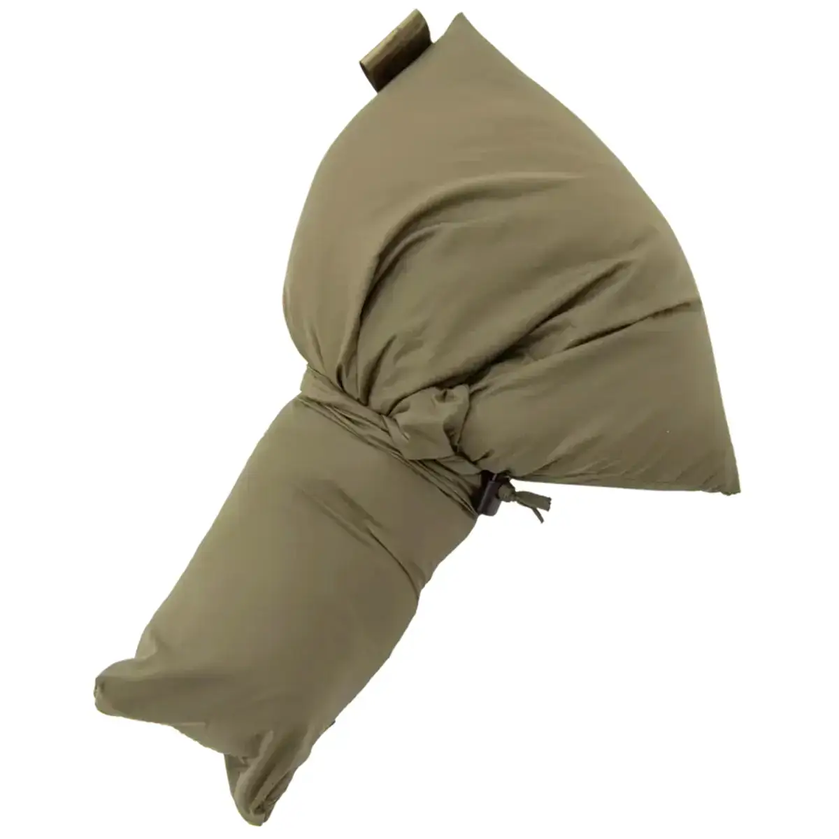Olive green Carinthia travel pillow with matching pillowcase, compact and lightweight for outdoor camping, SKU: JB1629-OG  from  John Bull Clothing 