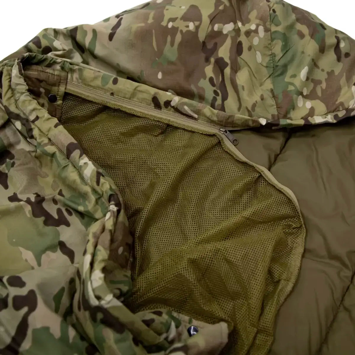 Carinthia Tropen Summer Sleeping Bag Multicam with Mosi Net for camping and hiking