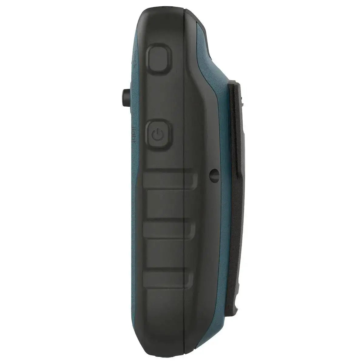 Opposite side view of the Garmin eTrex 22x GPS device, highlighting its sturdy construction and accessible controls for seamless outdoor use.  from  John Bull Clothing 