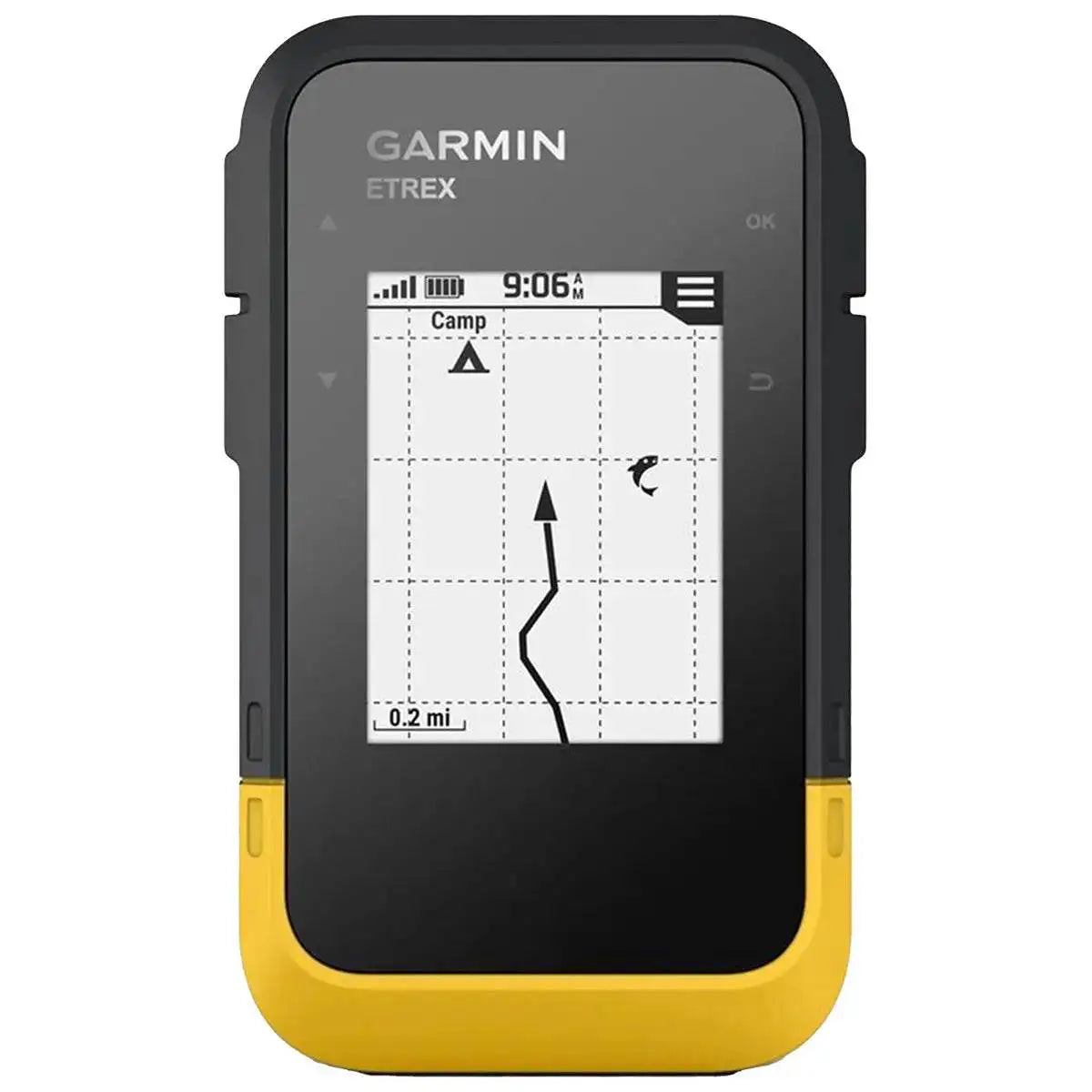 Garmin eTrex SE Handheld GPS Device with a route navigation screen, providing precise tracking for hikers and campers in remote areas.  from  John Bull Clothing 