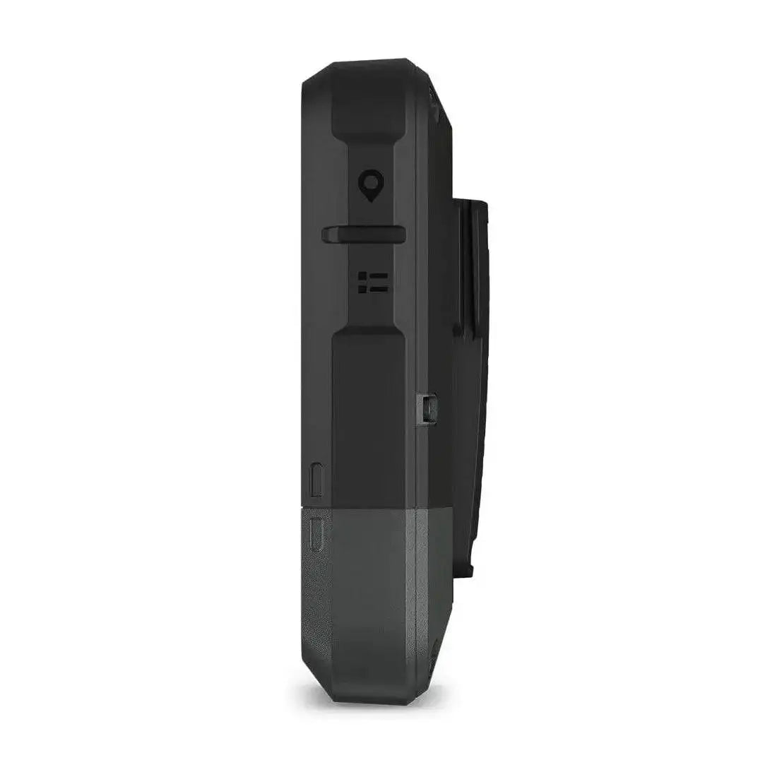 Side profile of Garmin eTrex Solar Powered Hiking GPS Handheld, showing durable construction and functional button layout.  from  John Bull Clothing 