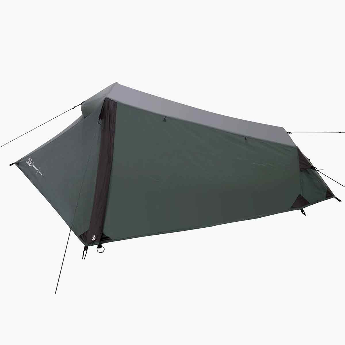 Highlander Blackthorn 1 Person Tent Gen 2 in green colorway, designed for solo hikers and campers seeking a lightweight shelter solution.