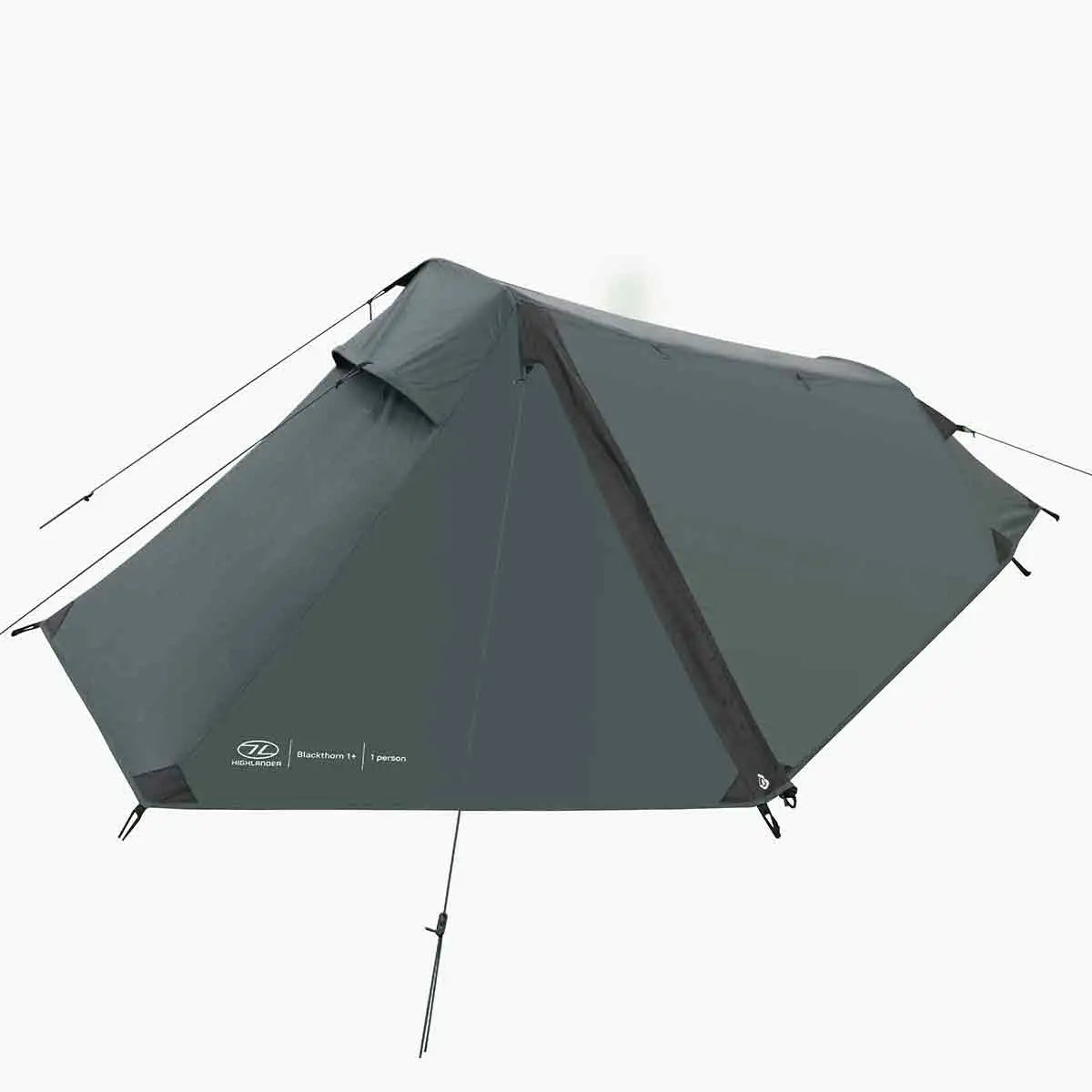 Highlander Blackthorn 1 person lightweight tent, green, side profile.  from  John Bull Clothing 