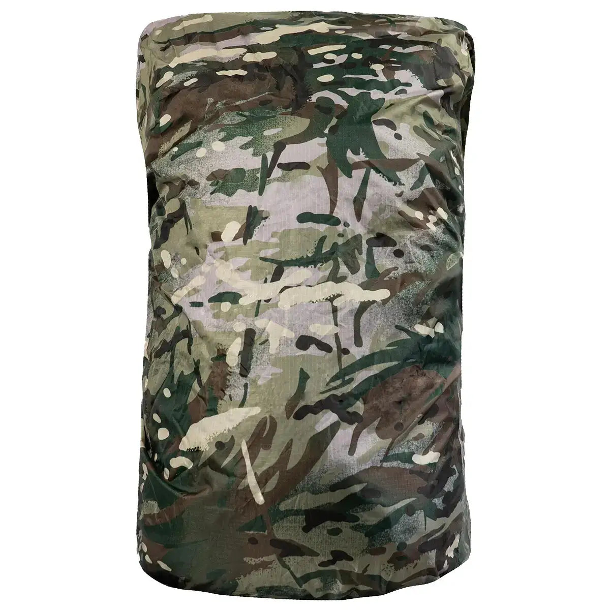 Highlander Duck's Back Raincover Medium in camo pattern, designed to protect 35-45L backpacks from rain. Ideal for outdoor and travel use.  from  John Bull Clothing 