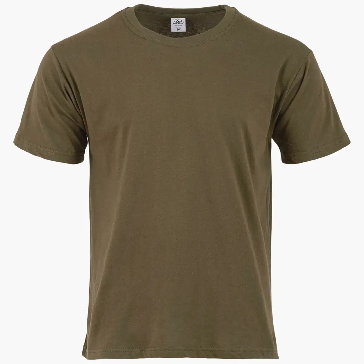 Olive green Highlander Kids Army DPM camo T-shirt made of soft fabric, crew neck, short sleeves, perfect for outdoor adventures, SKU: JB1640-5-6