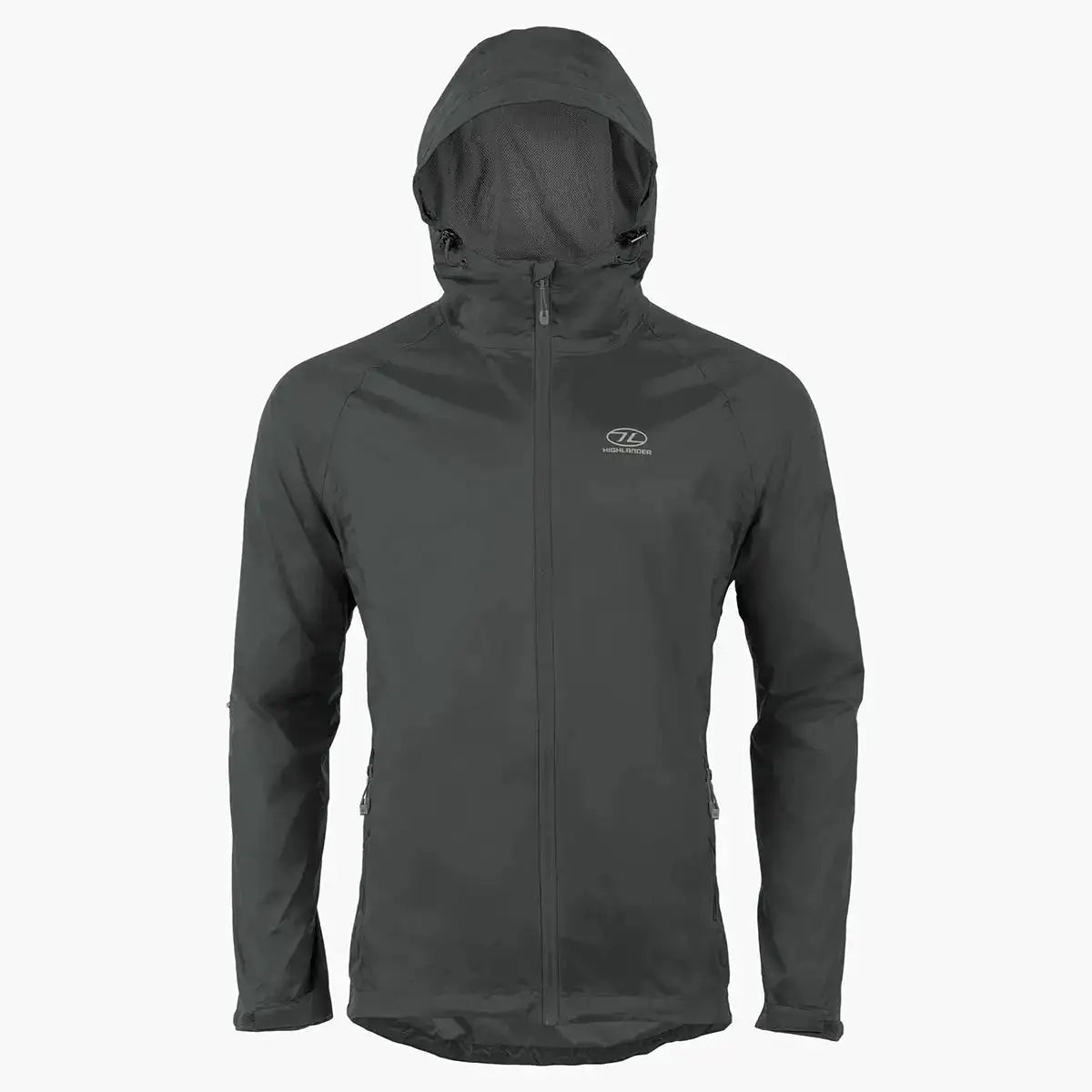 Highlander Stow and Go Waterproof Jacket Highlander Dark Grey from  John Bull Clothing 