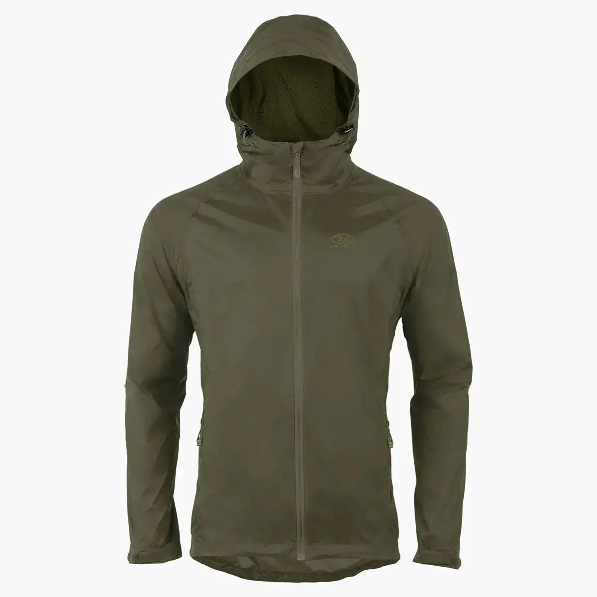 Highlander Stow and Go Waterproof Jacket Highlander Olive Green from  John Bull Clothing 