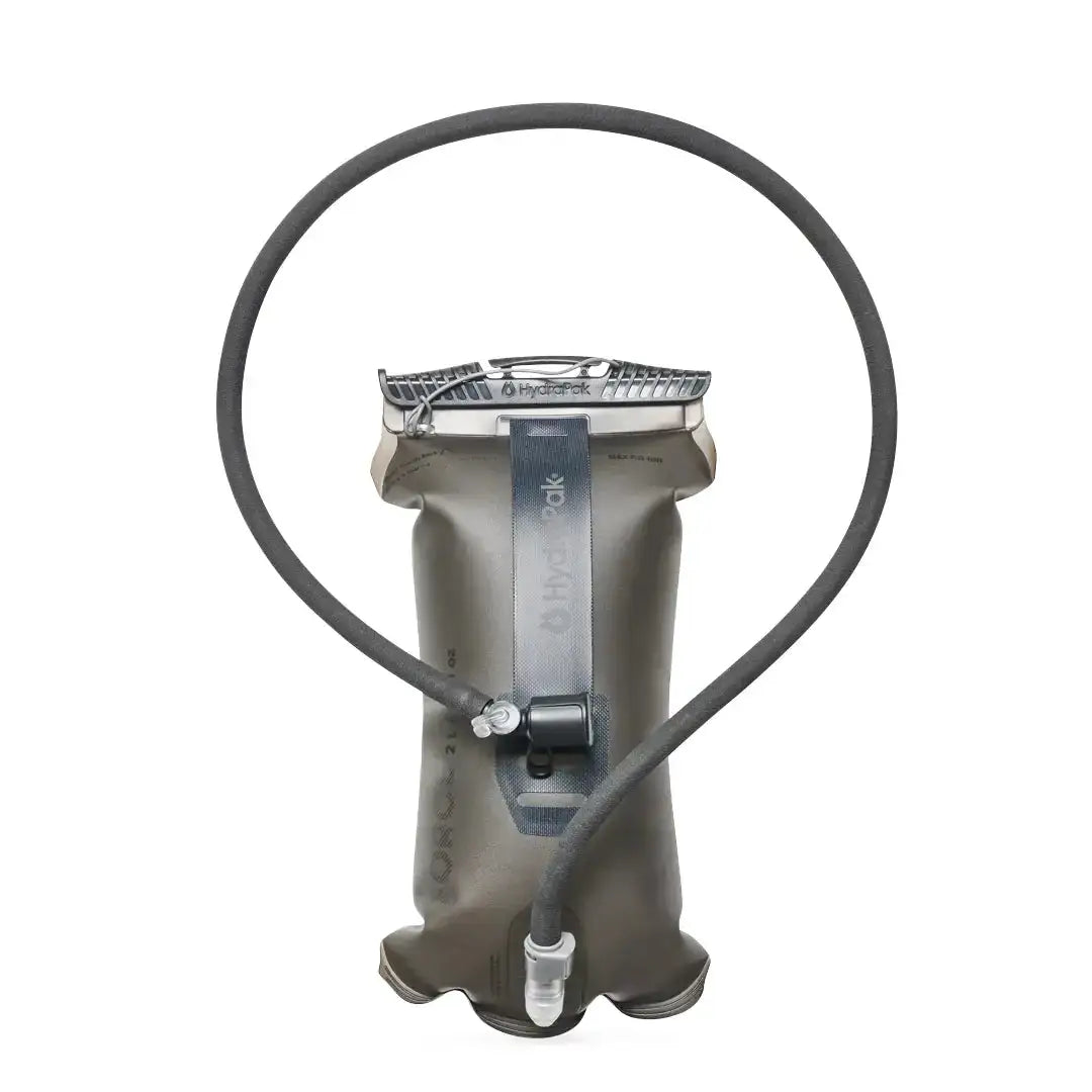 HydraPak Force Tactical Grey Water Reservoir with insulated drinking tube, ideal for rugged outdoor hydration needs | John Bulls 2.0L from  John Bull Clothing 