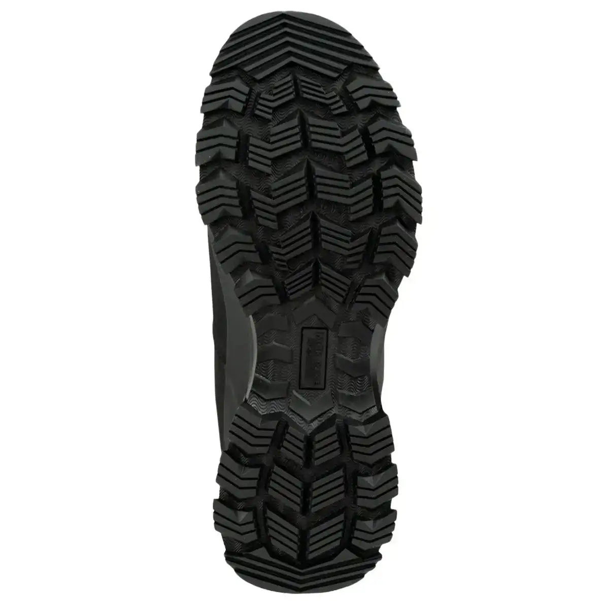 Underside of Jack Pyke Waterproof Field Boots displaying deep-lug rubber outsole for superior traction on uneven and wet surfaces.  from  John Bull Clothing 