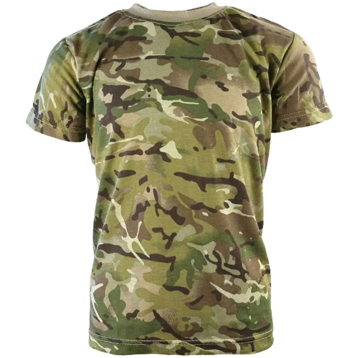 Kids Army Camo T-Shirt in green camouflage for children, casual military style apparel