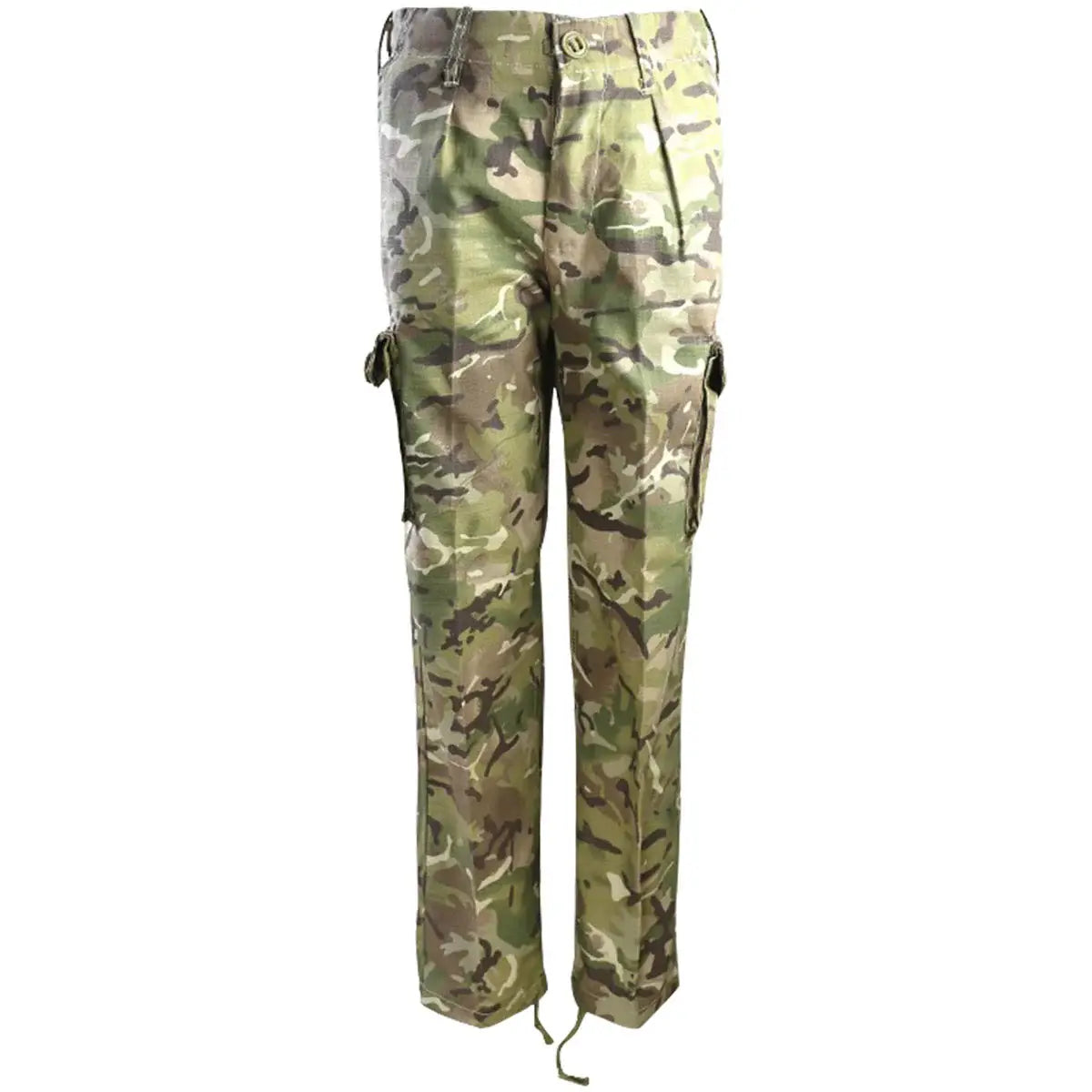 Kids camouflage cargo trousers for adventure