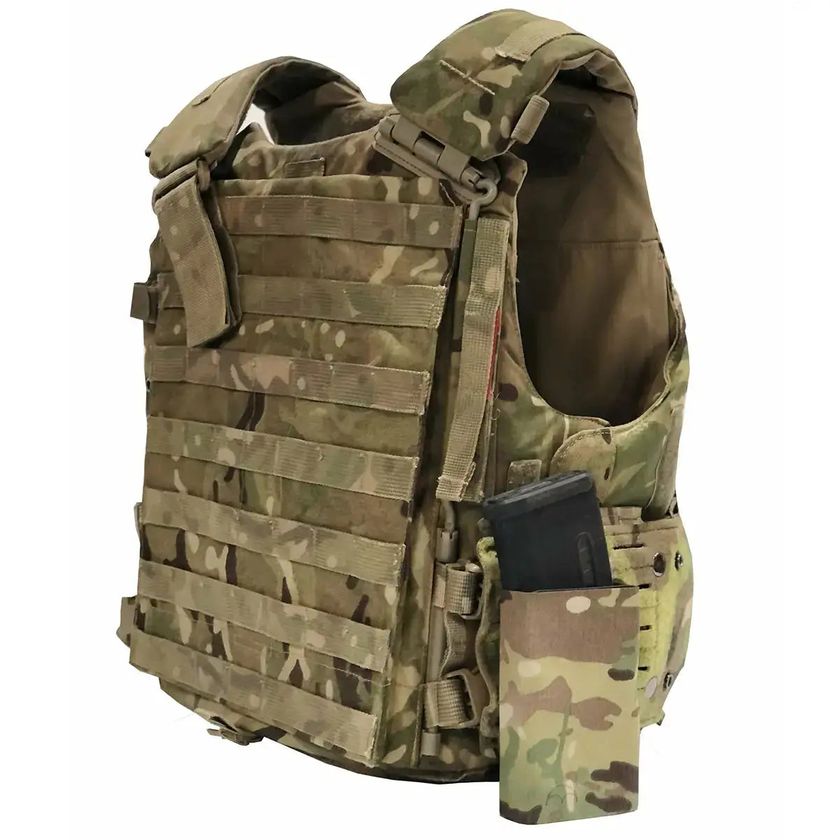 Multicam tactical vest with ammunition pouch for Virtus STV  from  John Bull Clothing 