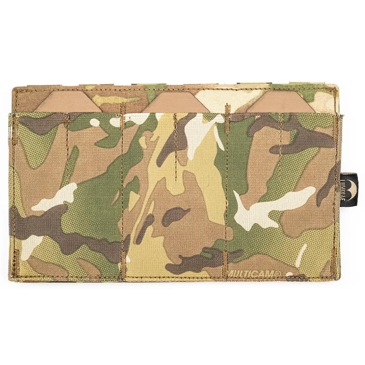 Camo magazine holder with three magazine slots, tactical ammo pouch