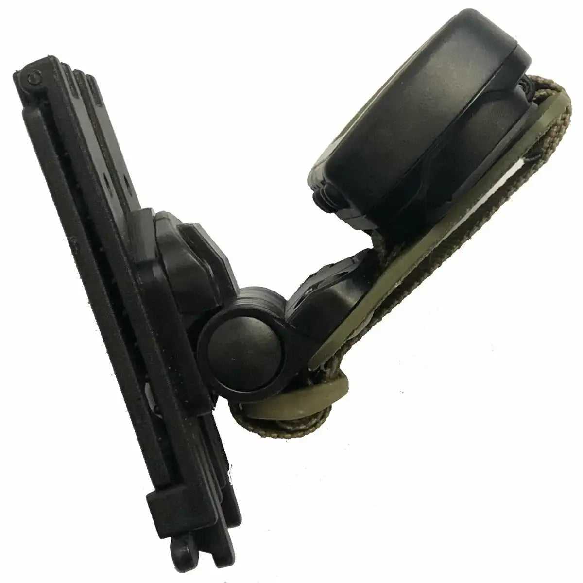 Side profile of Luminae Garmin Foretex Mount 601/701 showing adjustable hinge and rugged design for tactical GPS use.  from  John Bull Clothing 