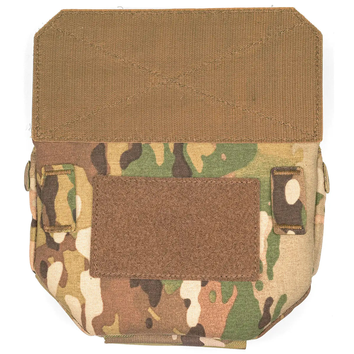 Rear view of Multicam Luminae Hanger Pouch showing Velcro closure and camouflage pattern, designed for tactical storage and easy access - SKU: JB1288