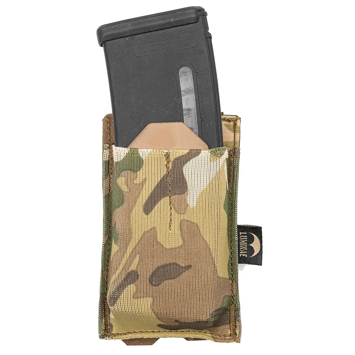Multicam mag pouch with phone holder for weapon accessories