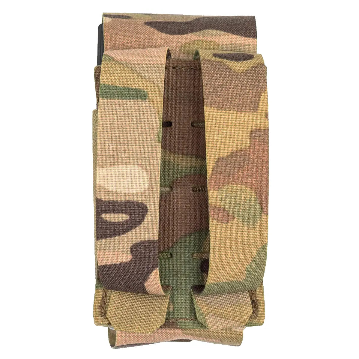 Camo tactical pouch with adjustable strap and Velcro closure, made from durable Cordura material, SKU: JB1296