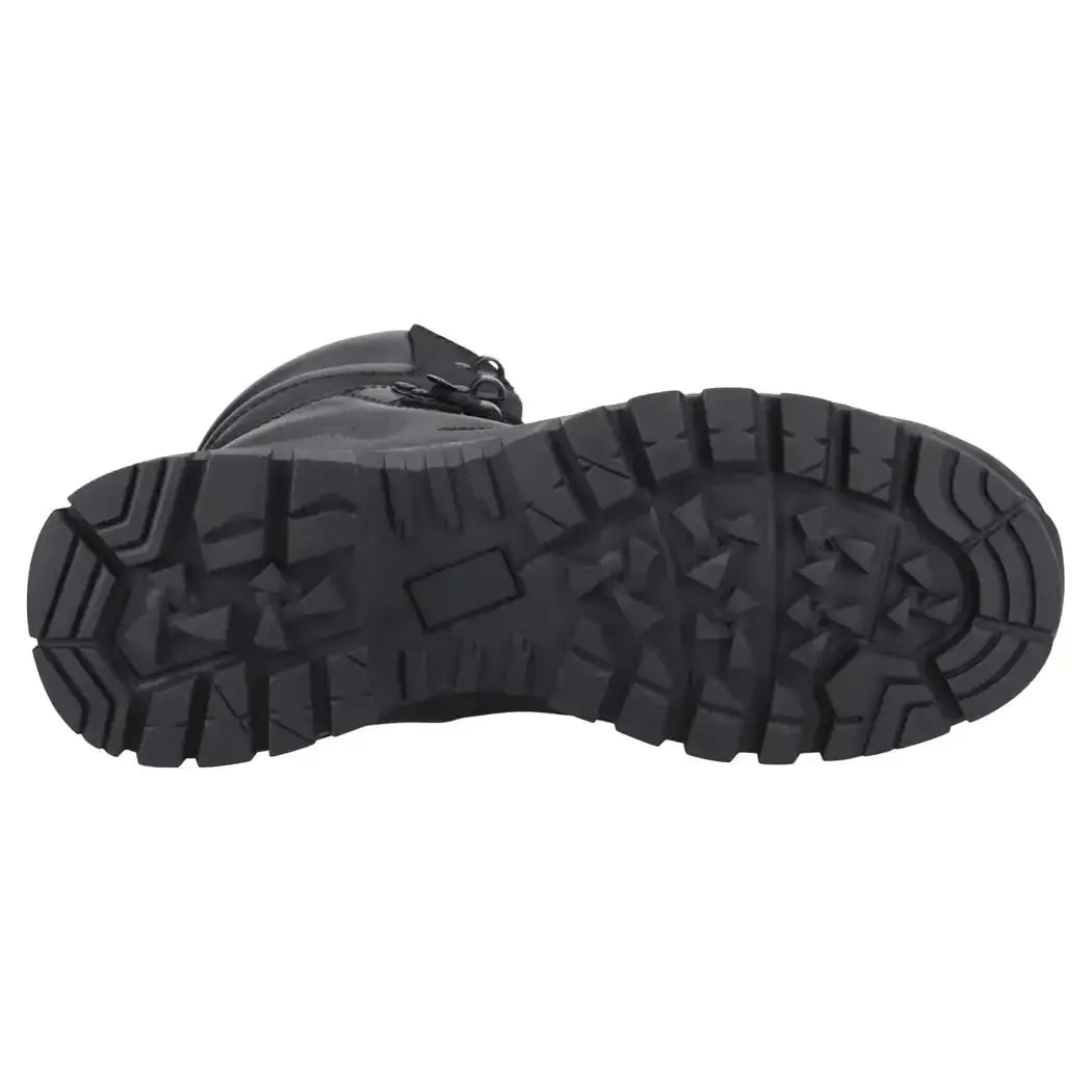 Black work safety boots with durable sole and lace-up design  from  John Bull Clothing 