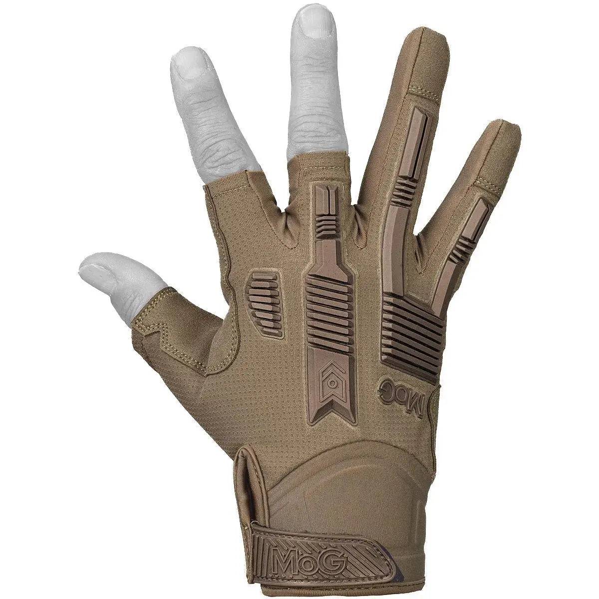 MoG Target High Abrasion Ergoshield Gloves in Trivium Brown, designed for durability and dexterity in tactical and shooting applications.