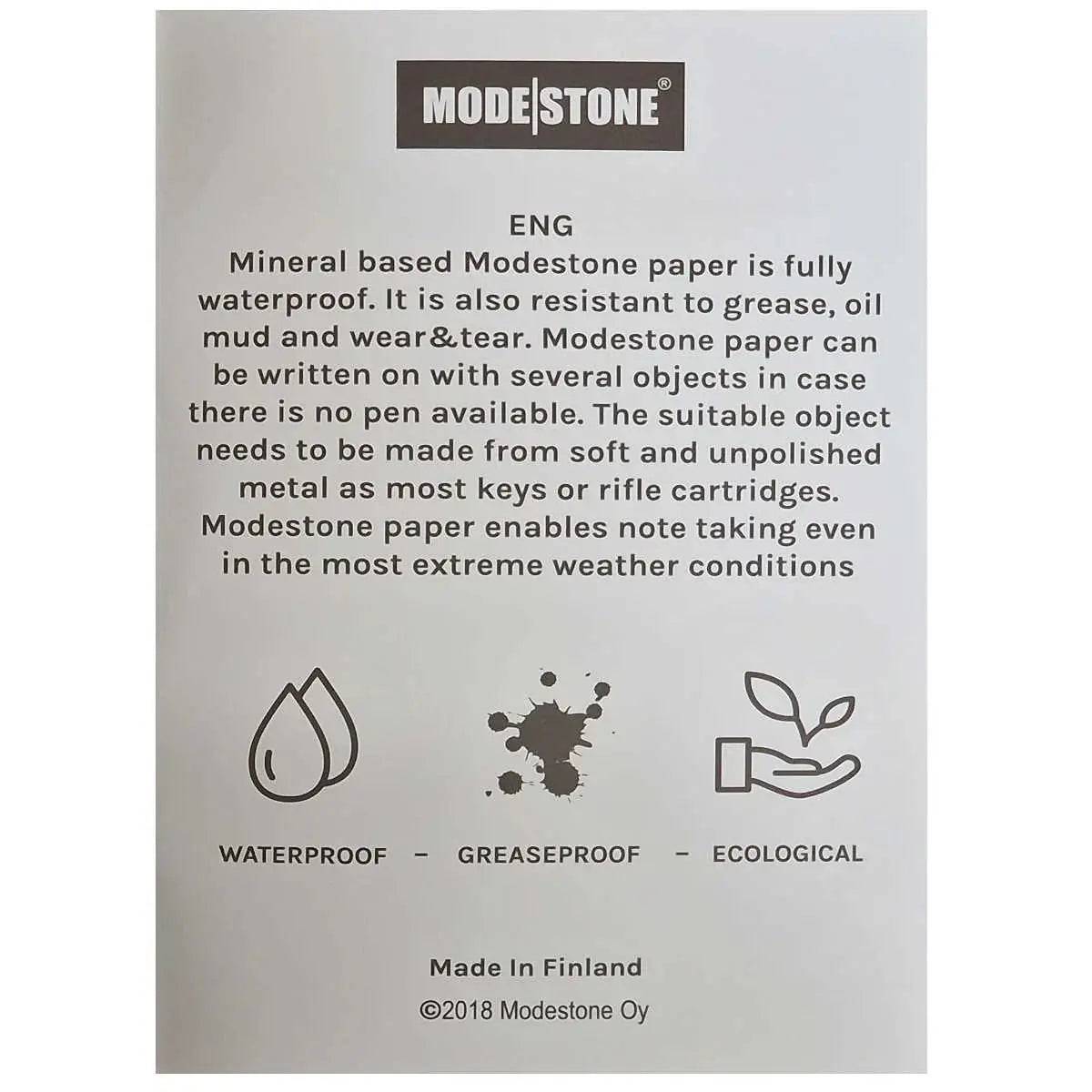 Modestone Shooters Waterproof A6 Logbook Modestone
