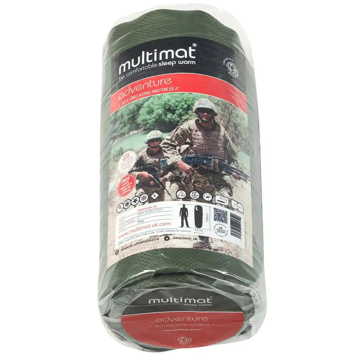 Multimat Adventure 25 Self Inflating Mattress Pack  from  John Bull Clothing 