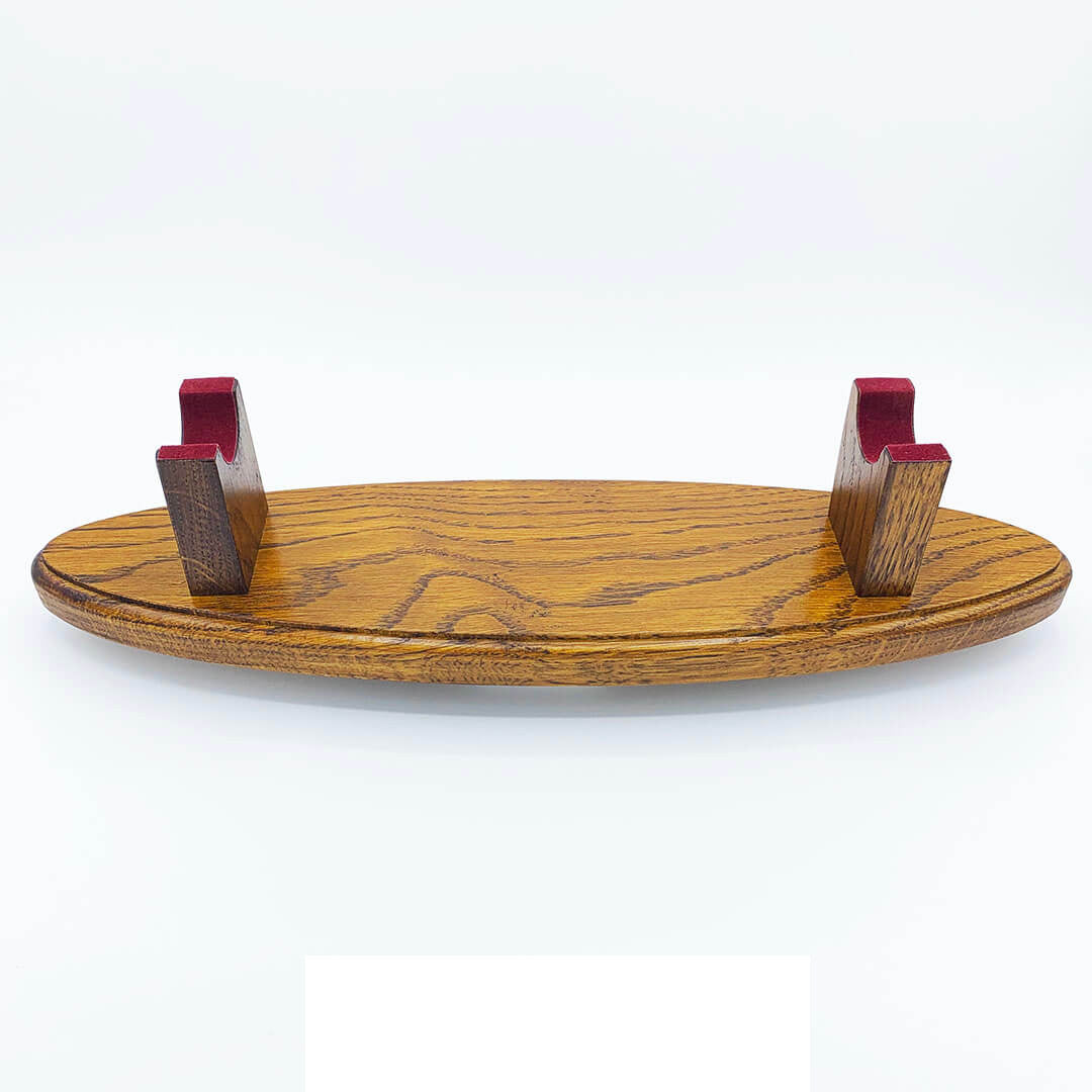 Cane and Pace Stick Display Stand Solid Oak Wood