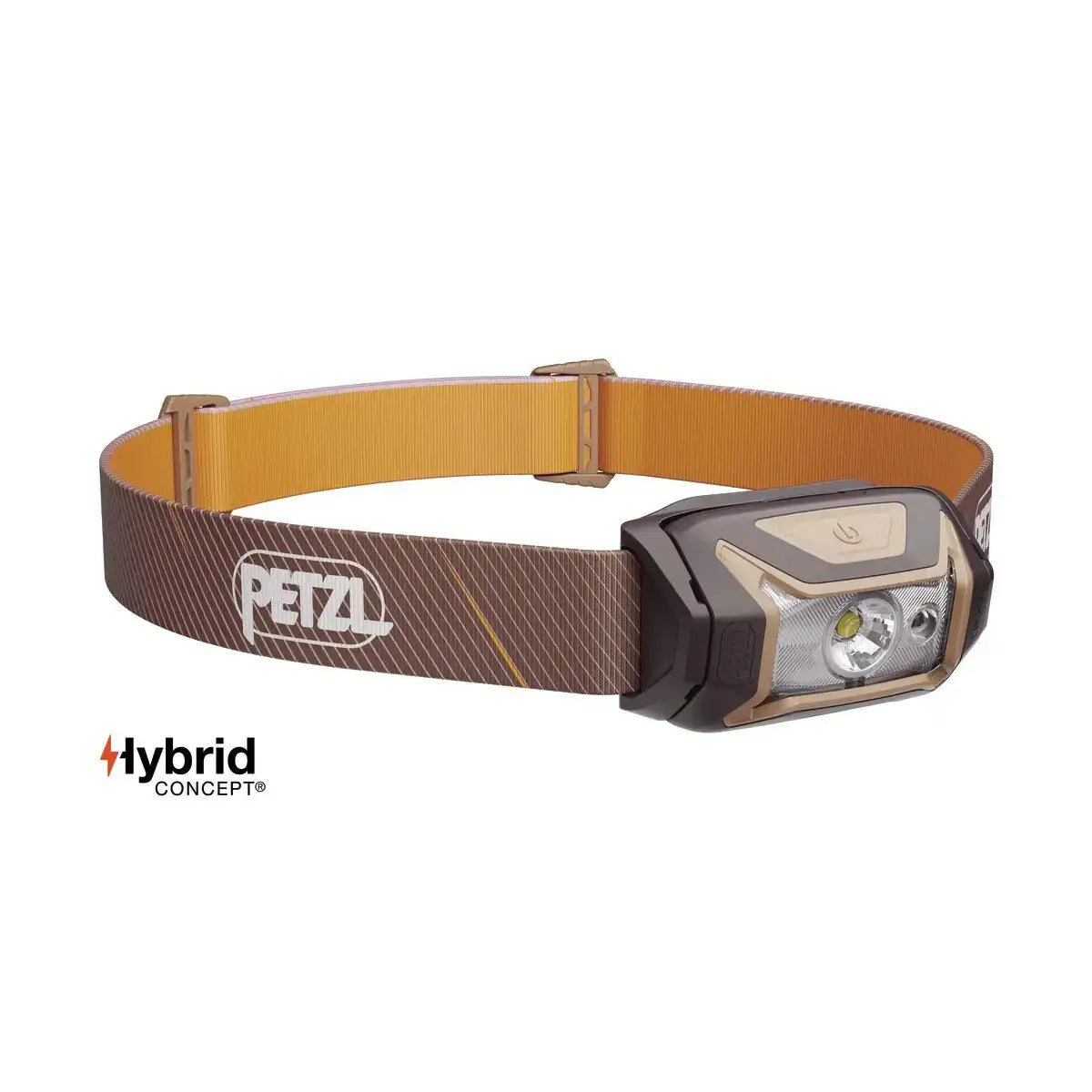 Brown and orange Petzl Tikka Head Torch with Red Light 350 Lumens, designed for reliable illumination in low-light environments. Brown from  John Bull Clothing 