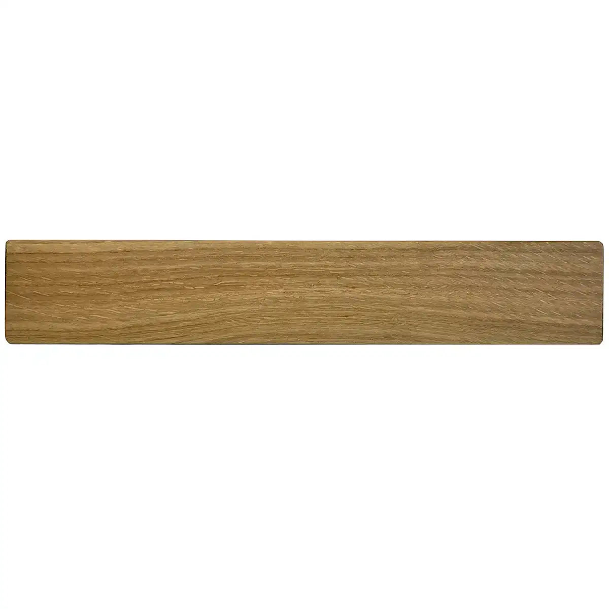 Back view of oak-finished wooden block used for Regimental Desk Name Plate, showing smooth grain and quality craftsmanship.  from  John Bull Clothing 