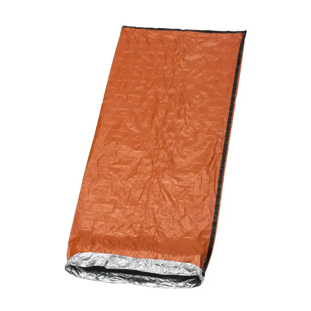 Unrolled SOL Emergency Bivvy Bag Shelter with reflective interior, designed for heat retention and compact field use.  from  John Bull Clothing 