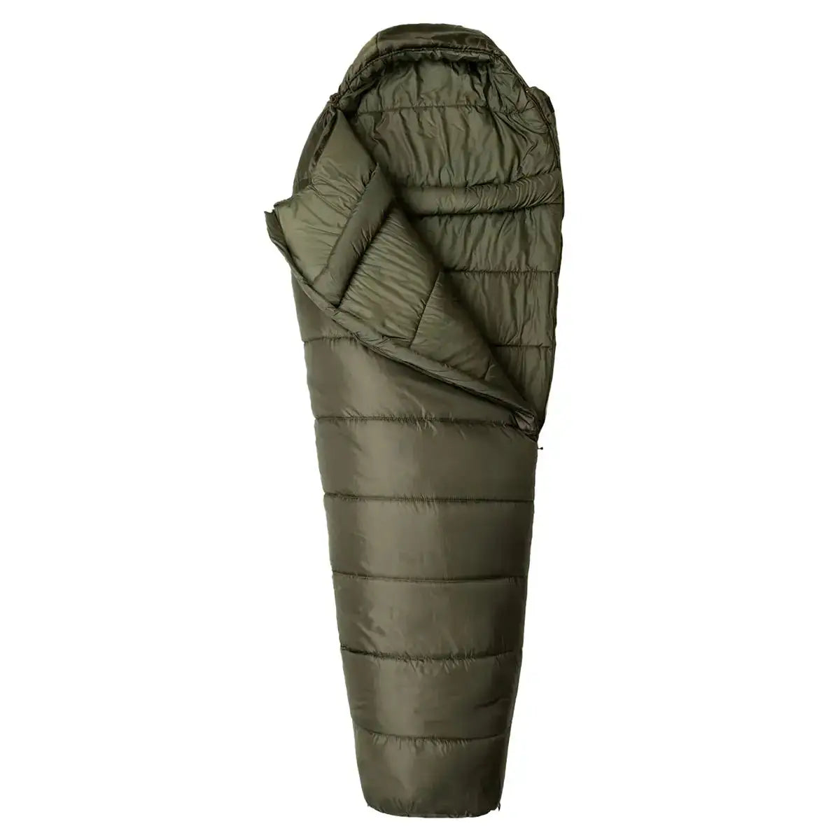 Snugpak Sleeper Expedition Sleeping Bag Olive Green partially zipped open Olive Green from  John Bull Clothing 