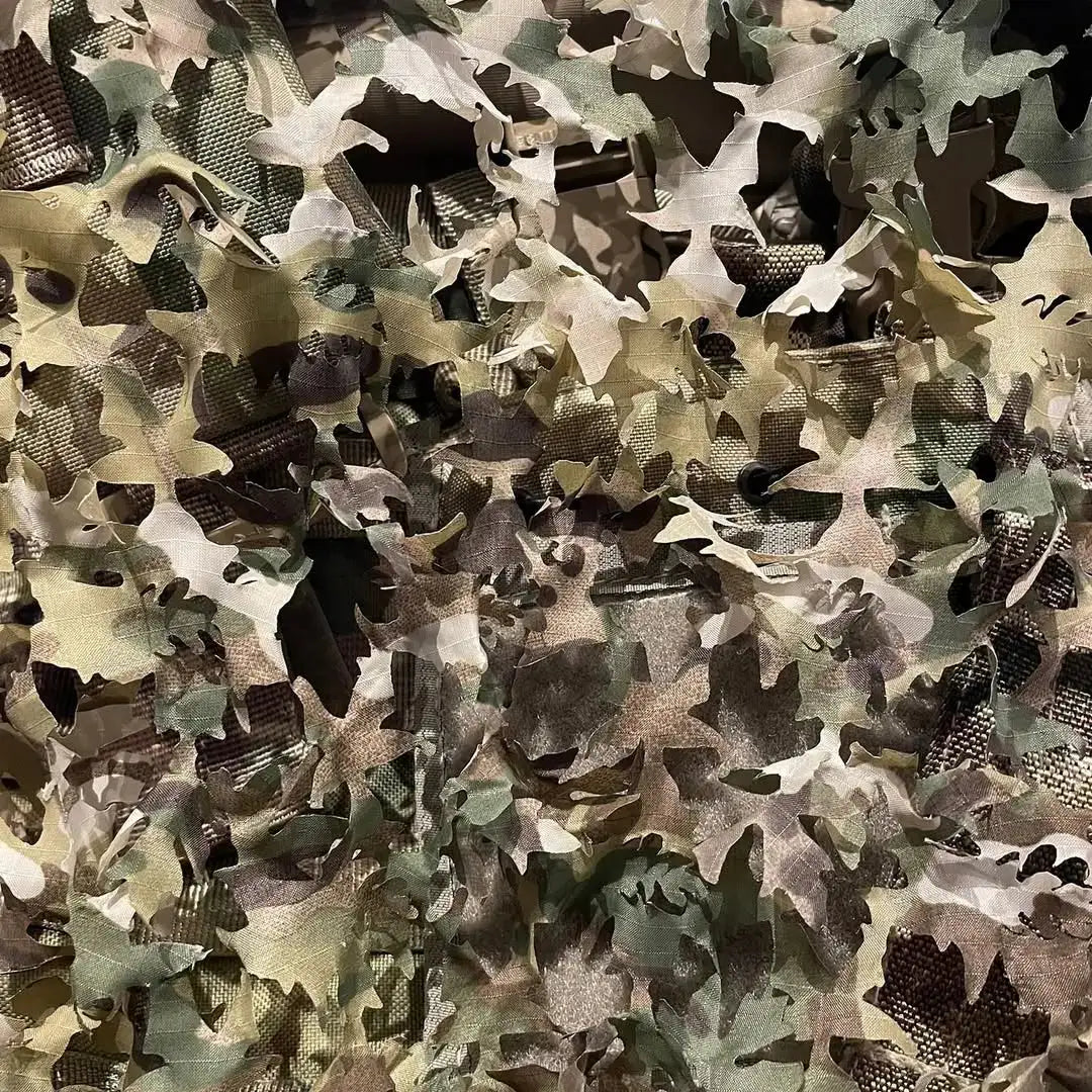 Spectre Close up of 3d Leaf Scrim Net  from  John Bull Clothing 