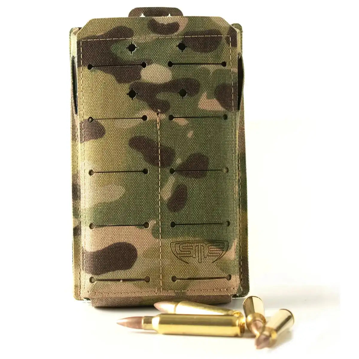 Multicam magazine pouch with bullets attached for tactical weapon accessories  from  John Bull Clothing 