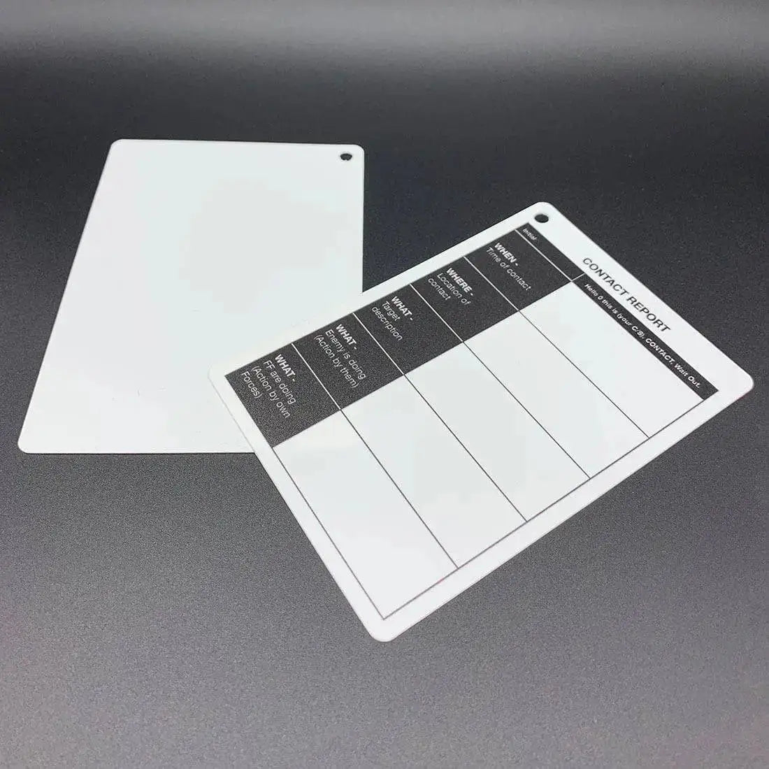 A6 Single Sided Contact Report Battle Card - John Bull Clothing  from  John Bull Clothing 