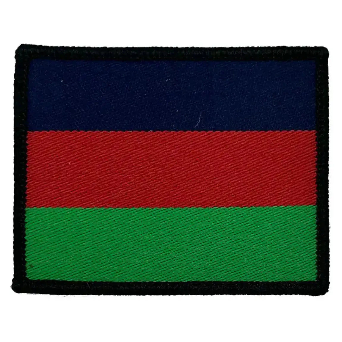 Single Army Dental Corps TRF patch in navy, red, and green cotton fabric, iron or sew on, military uniform accessory. 1 Flash from  John Bull Clothing 