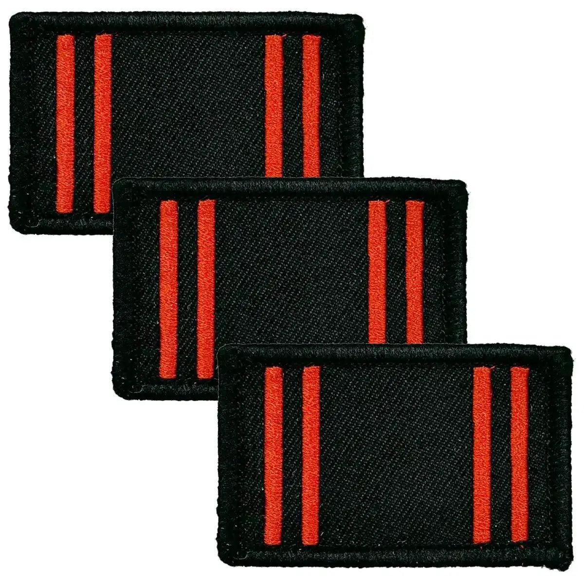 Set of three Army Physical Training Corps TRF patches with black background and red vertical stripes, iron or sew on from John Bull Clothing. 3 Pack from  John Bull Clothing 