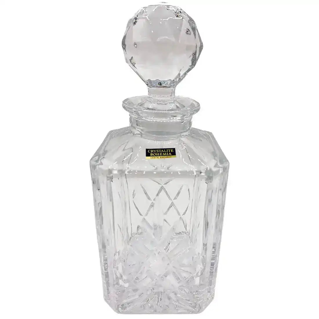 Crystal Whisky Decanter Set with 4 Glasses - John Bull Clothing Plain (Full Cut) from  John Bull Clothing 