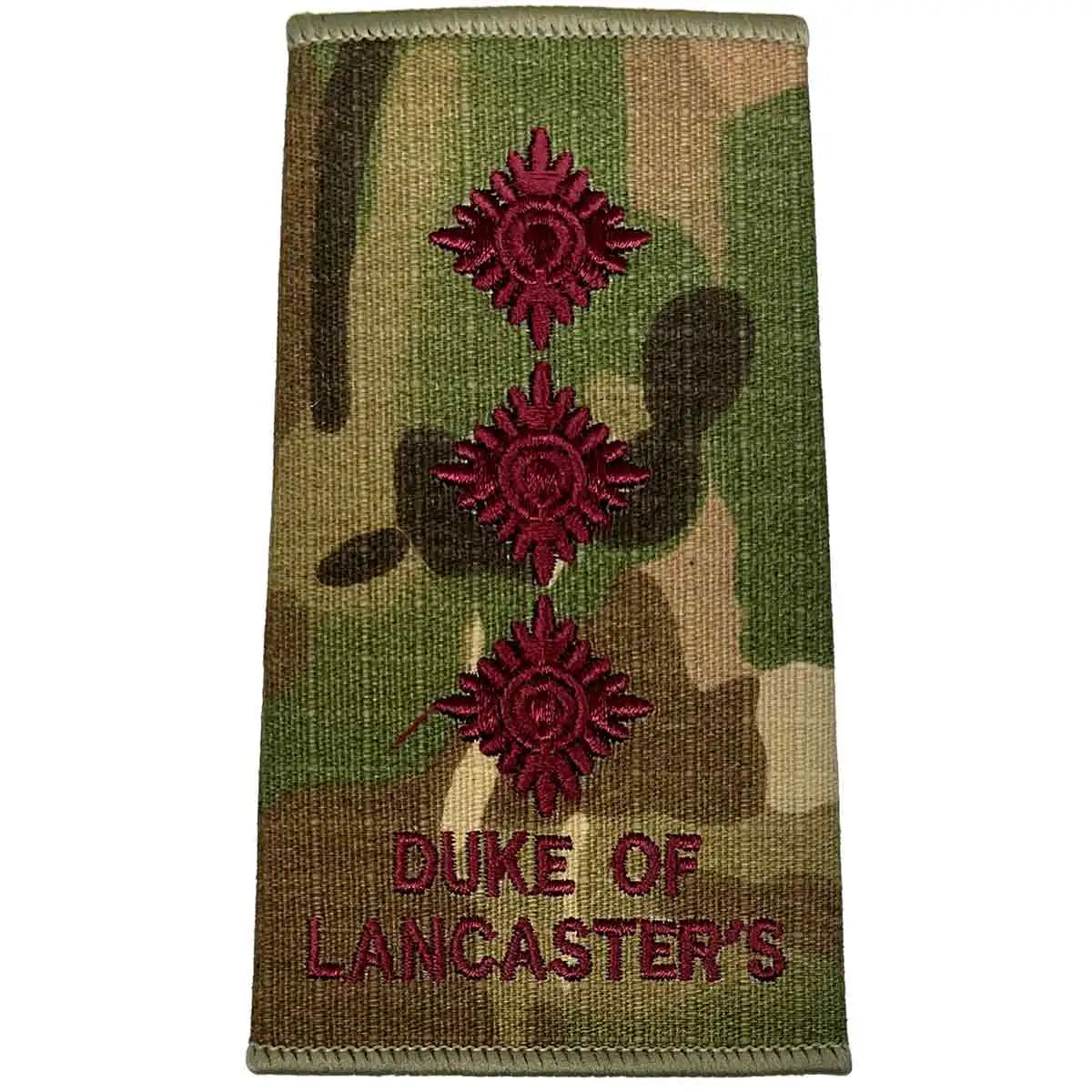 Duke of Lancasters Multicam Rank Slides (Pair) - John Bull Clothing Captain from  John Bull Clothing 