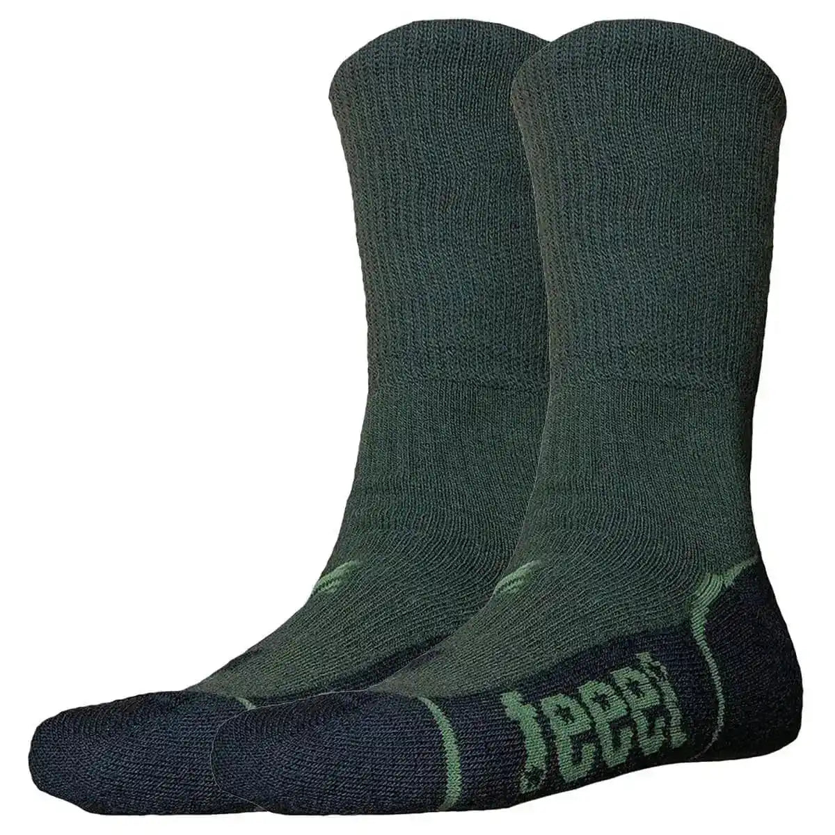 Feeet Hiker Merino Sock Olive by John Bull Clothing, thick green hiking socks with cushioned soles for outdoor performance and breathability.  from  John Bull Clothing 