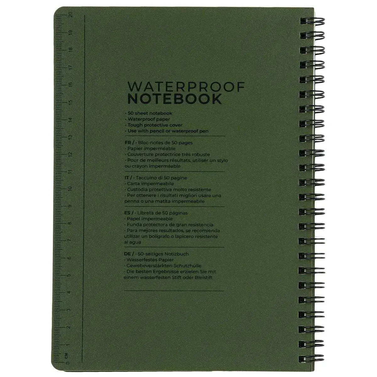Highlander A5 Waterproof Notebook Olive Green - John Bull Clothing  from  John Bull Clothing 
