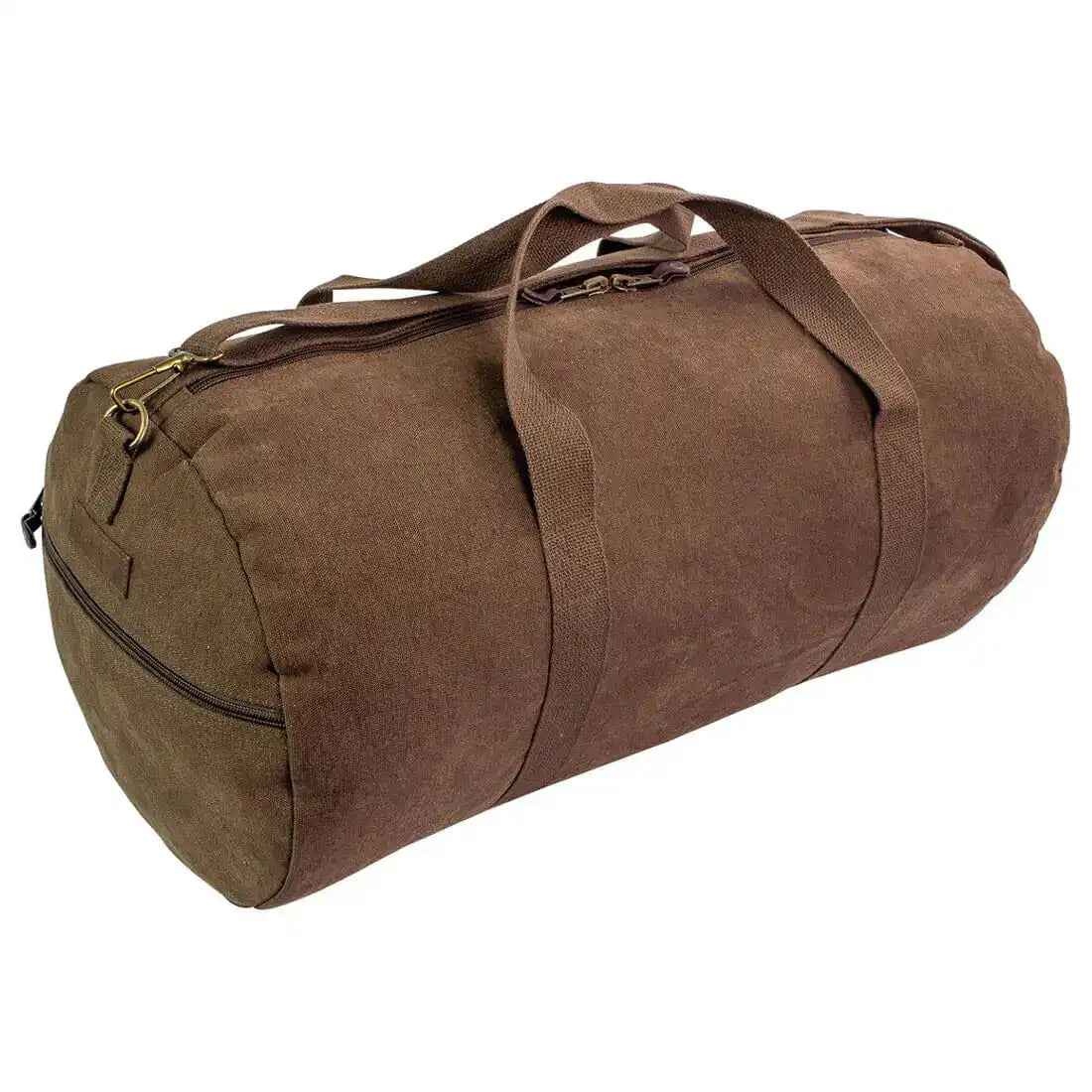 Highlander Crieff 45L Canvas Roll Bag - John Bull Clothing Brown from  John Bull Clothing 