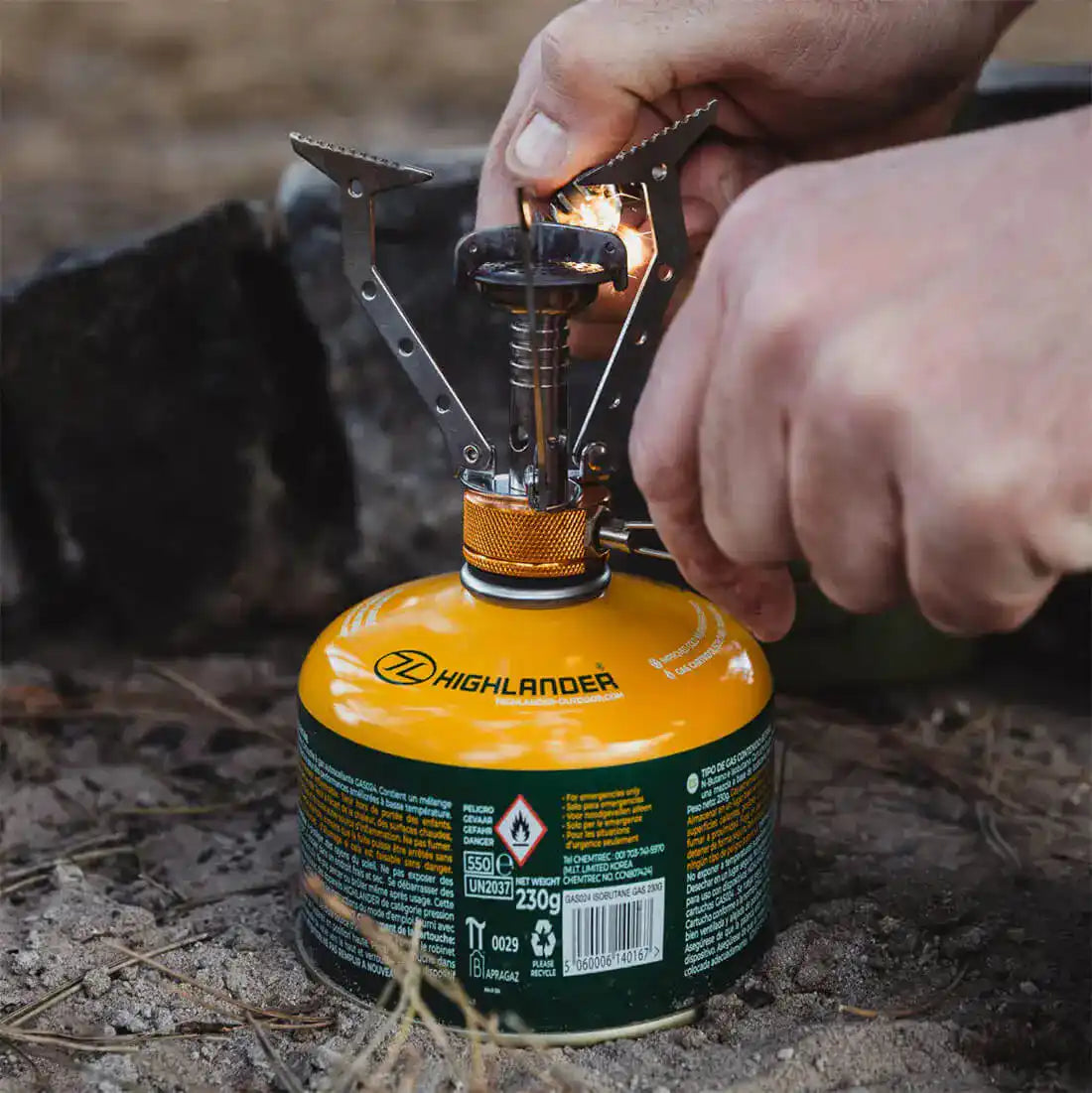 Highlander Valved Camping Gas Cartridge - John Bull Clothing  from  John Bull Clothing 