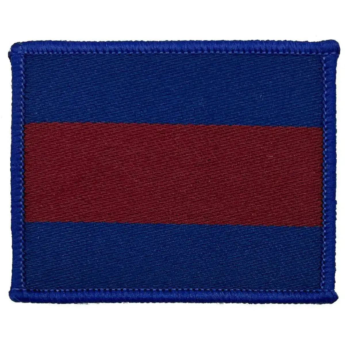 Single Household Division TRF patch with red center stripe and blue borders, regulation design for Guards regiments. 1 Flash from  John Bull Clothing 