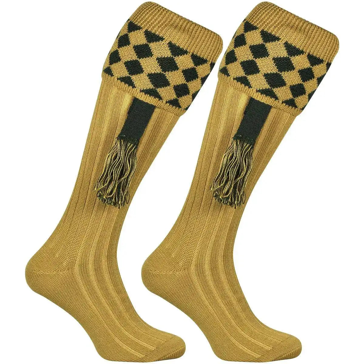 Jack Pyke Harlequin Shooting Sock - John Bull Clothing Mustard from  John Bull Clothing 