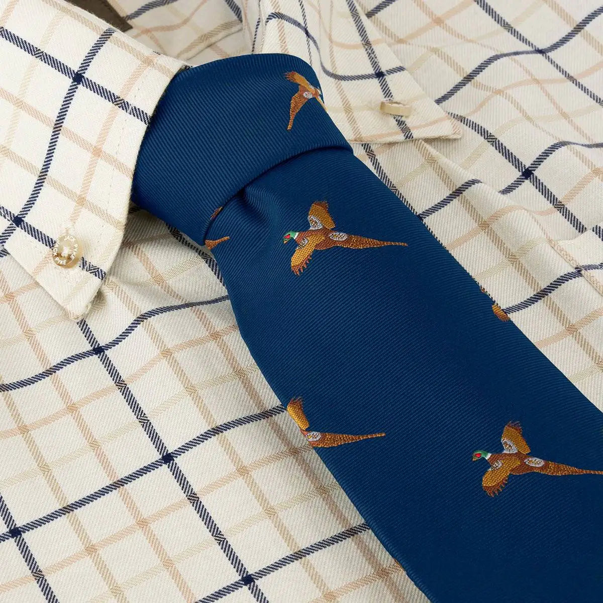 Jack Pyke Hunting Tie Pheasant - John Bull Clothing Navy from  John Bull Clothing 