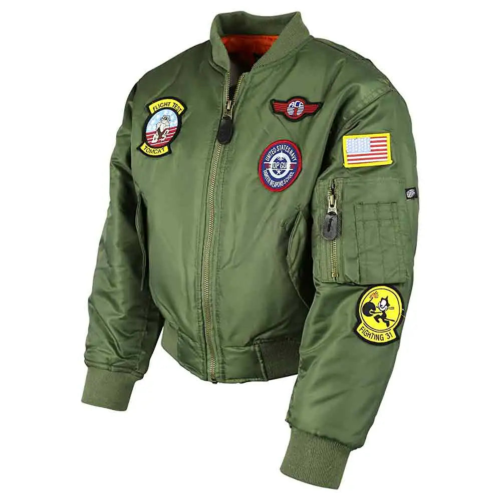 Kombat Kids MA1 Top Gun Flight Jacket - John Bull Clothing  from  John Bull Clothing 