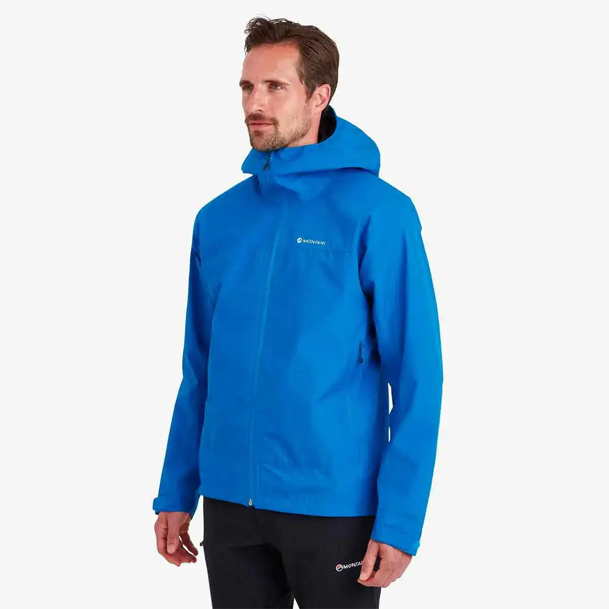 Montane Mens Spirit Waterproof Jacket - John Bull Clothing Electric Blue from  John Bull Clothing 