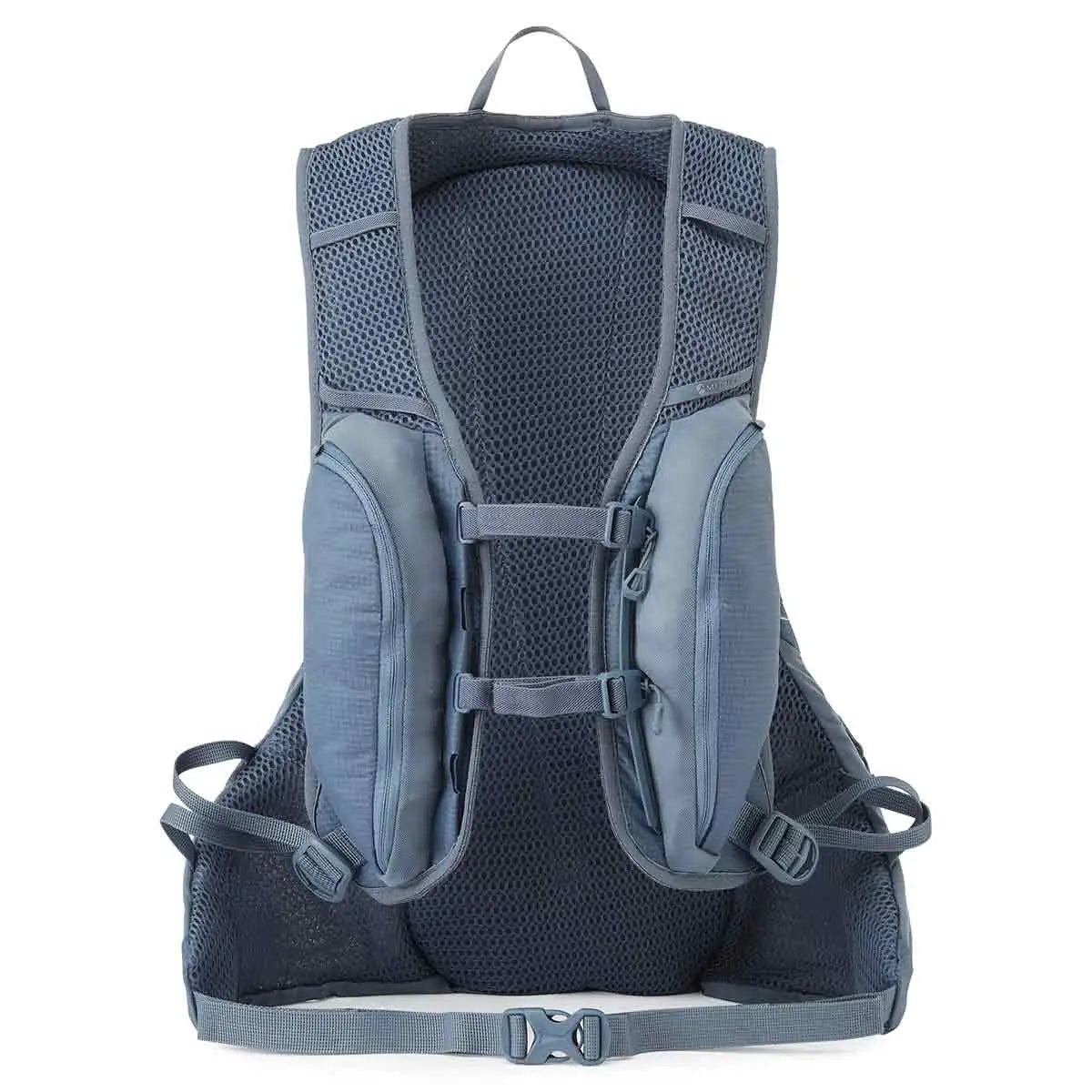 Back view of the Montane Trailblazer 18L Backpack, showcasing its breathable mesh panel and ergonomic shoulder straps.  from  John Bull Clothing 