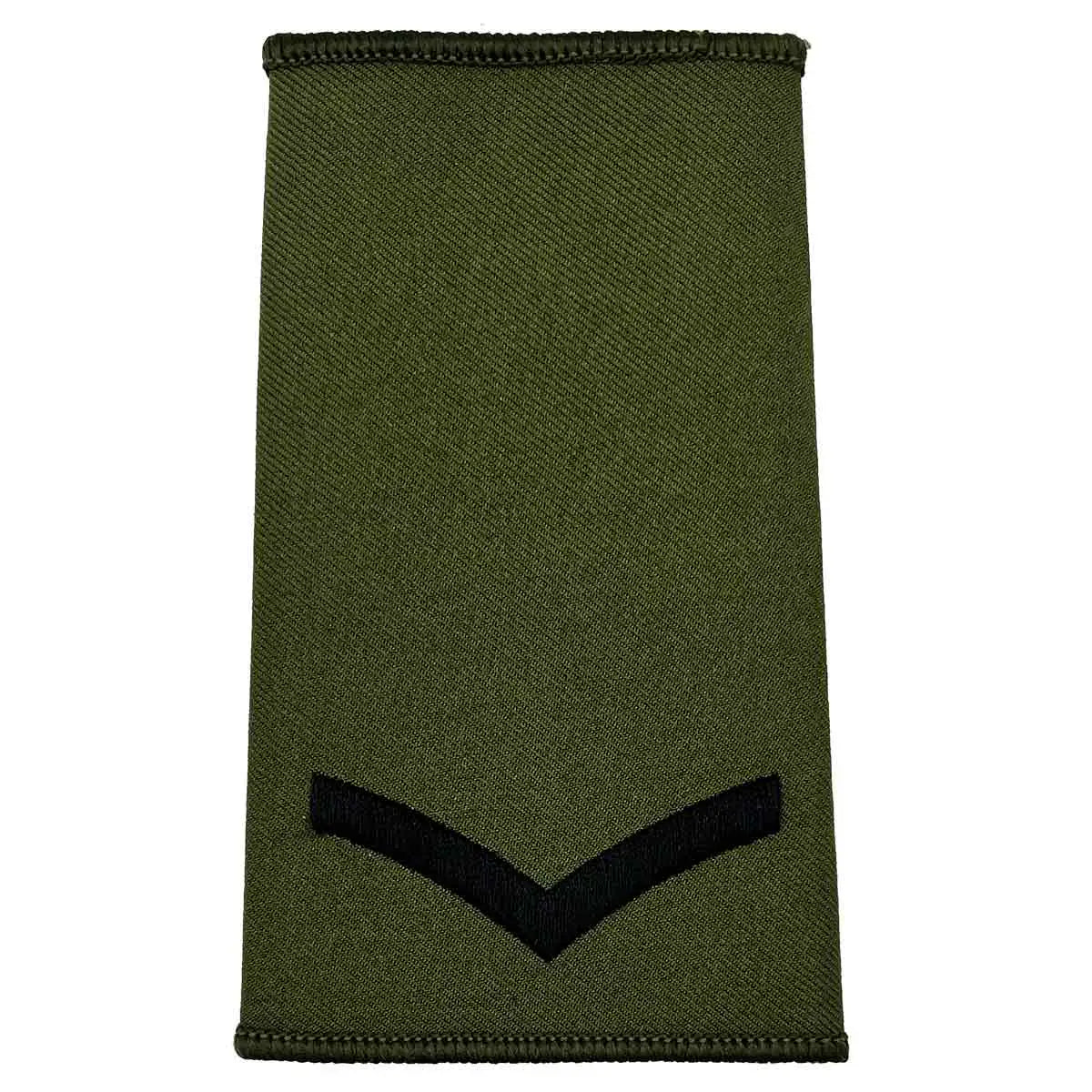 Olive Green Rank Slides with Black Embroidery (Pair) - John Bull Clothing Lance Corporal from  John Bull Clothing 