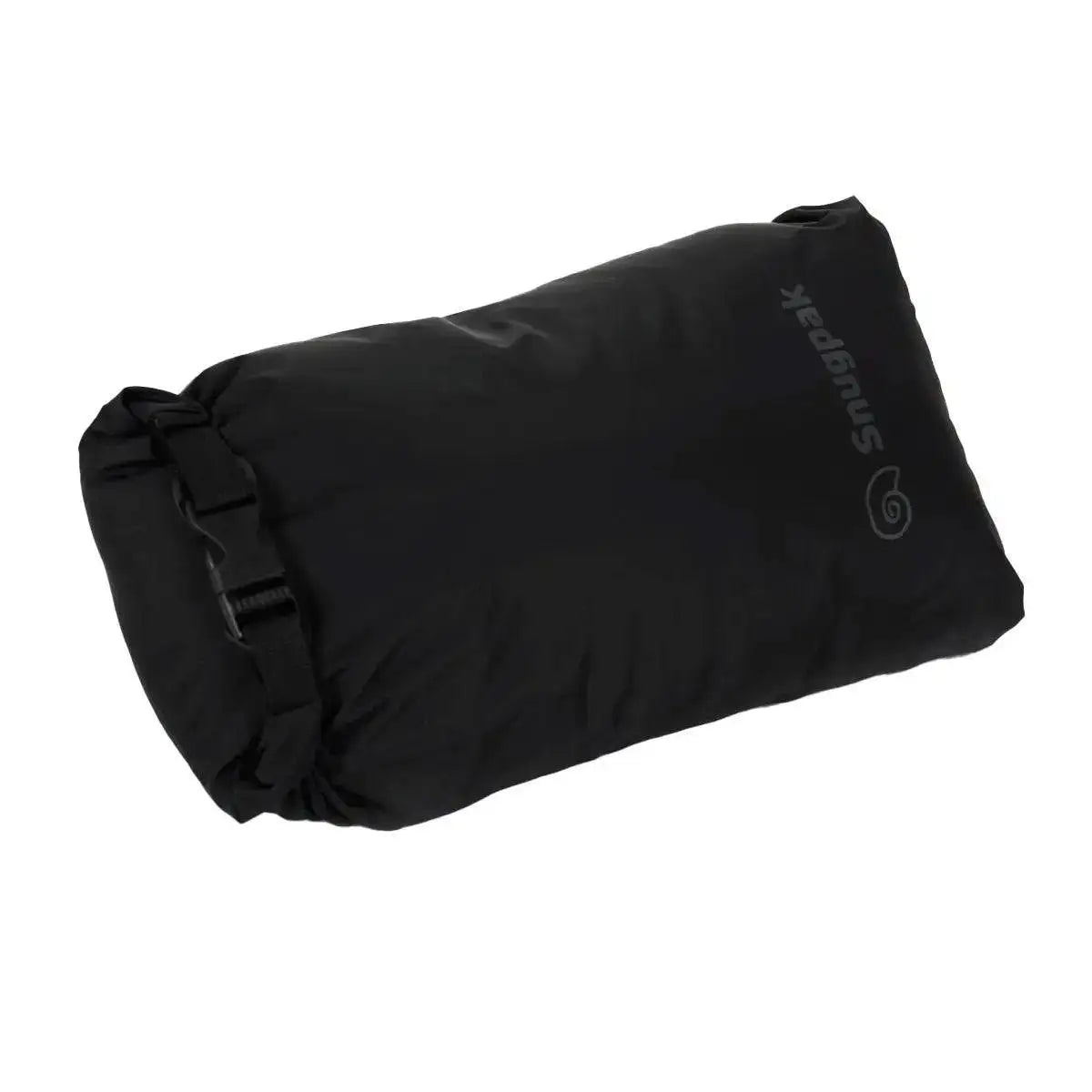 Snugpak Dri-Sak Waterproof Dry Bag in black, featuring a roll-top closure and durable nylon material for secure waterproof storage. Black from  John Bull Clothing 